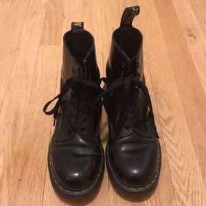 Black Leather Lace Up Dr. Martens